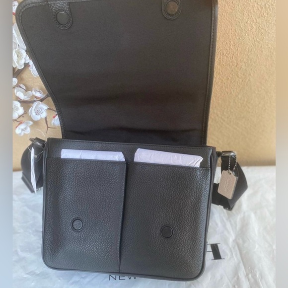 coach Thompson Small Map Bag In Signature Jacquard With Stripe c6583 - Picture 4 of 8